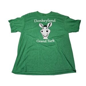Streetwear Graphic Green Donkeyland Grand Turk Tee XL Tourist